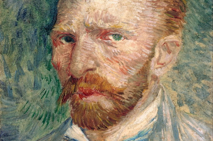 Van Gogh. Pola zbóż i zachmurzone niebiosa